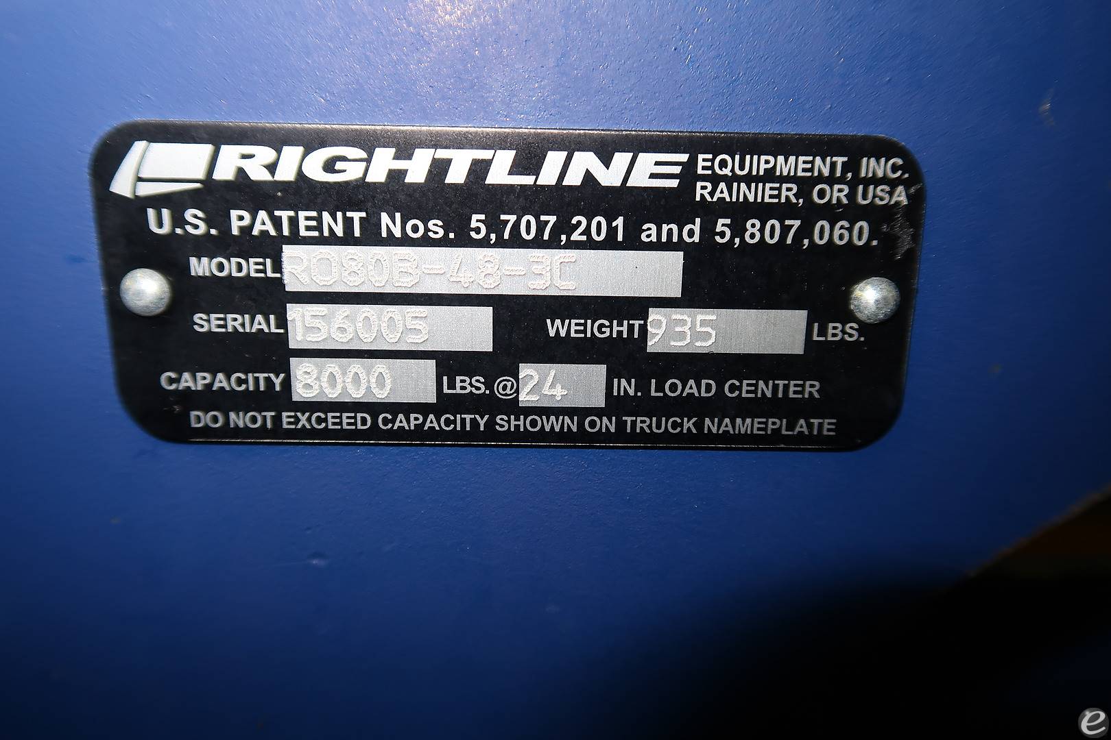 2015 Rightline RO80B-48-3C