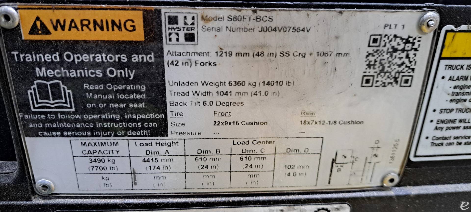 2021 Hyster S80FTBCS
