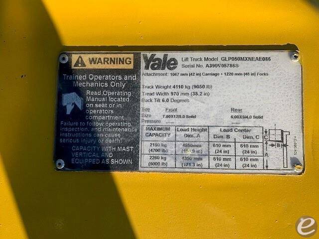 2018 Yale GP050MX LP Gas Forklift - 123Forklift