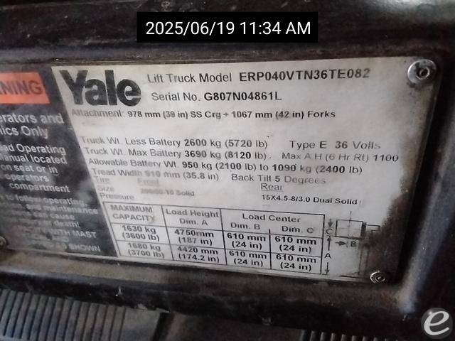 2013 Yale ERP040VT