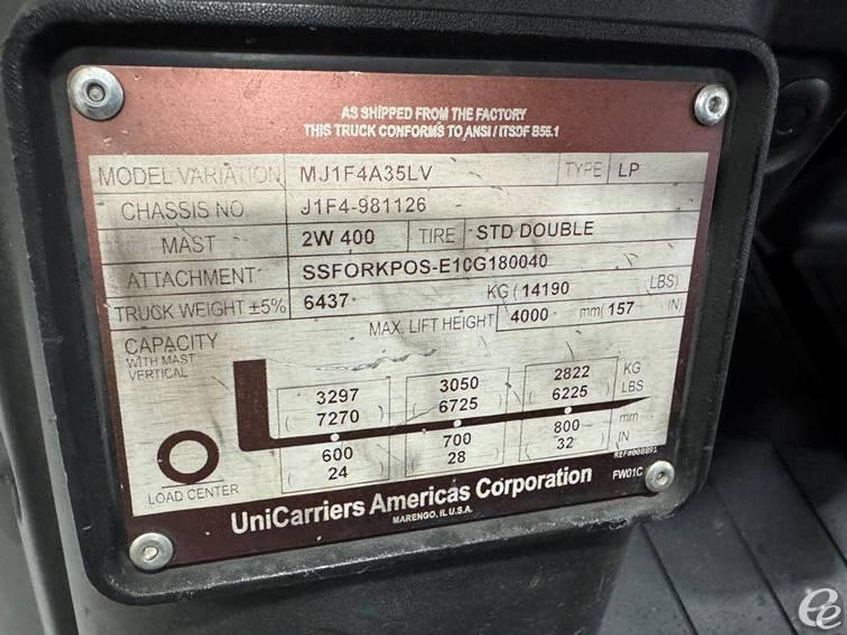 2015 Unicarriers PF80YLP