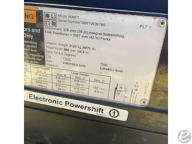 2018 Hyster H30FT LP Gas Forklift - 123Forklift
