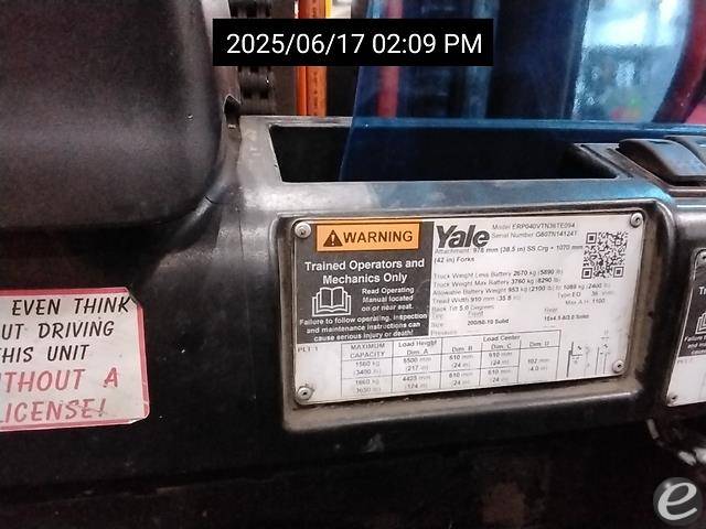 2018 Yale ERP040VT
