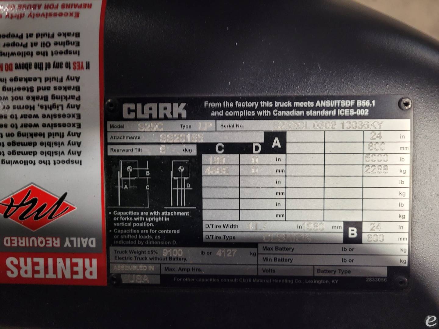 2020 Clark S25C