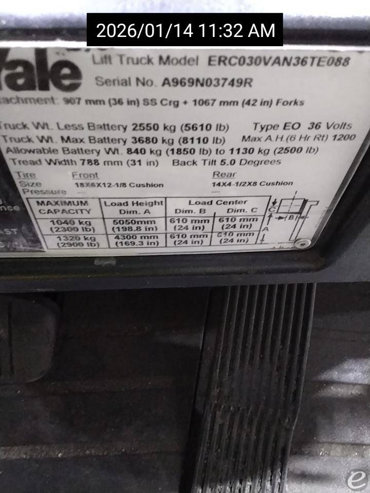 2017 Yale ERC030VA