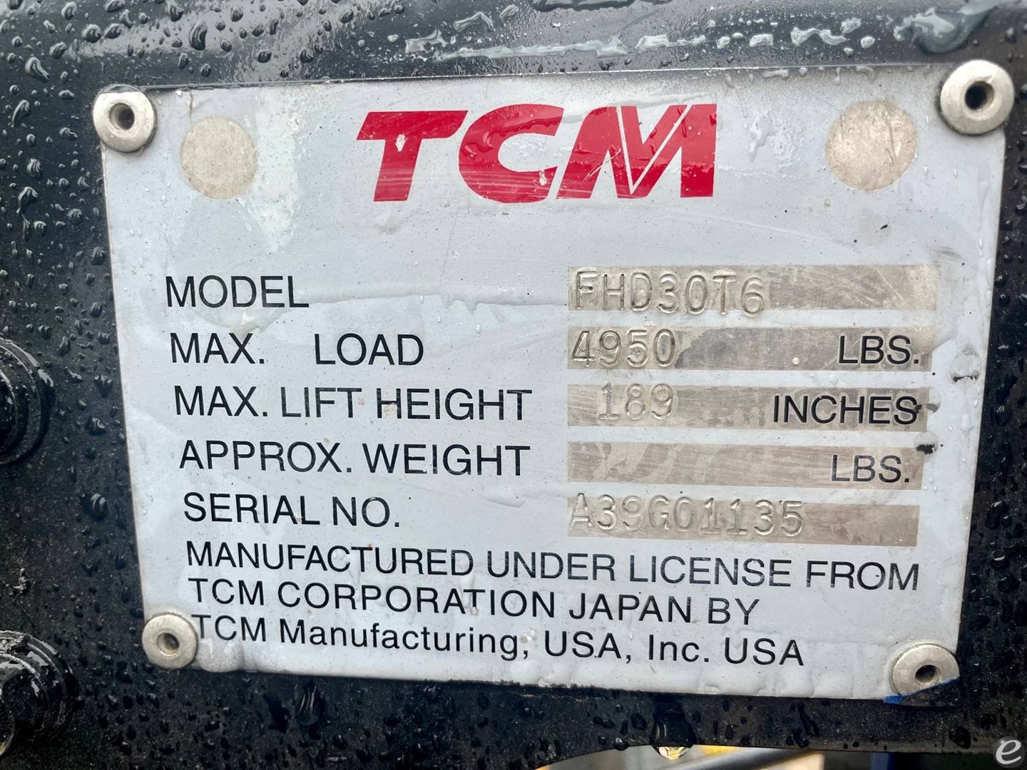 2005 TCM FHD30T6