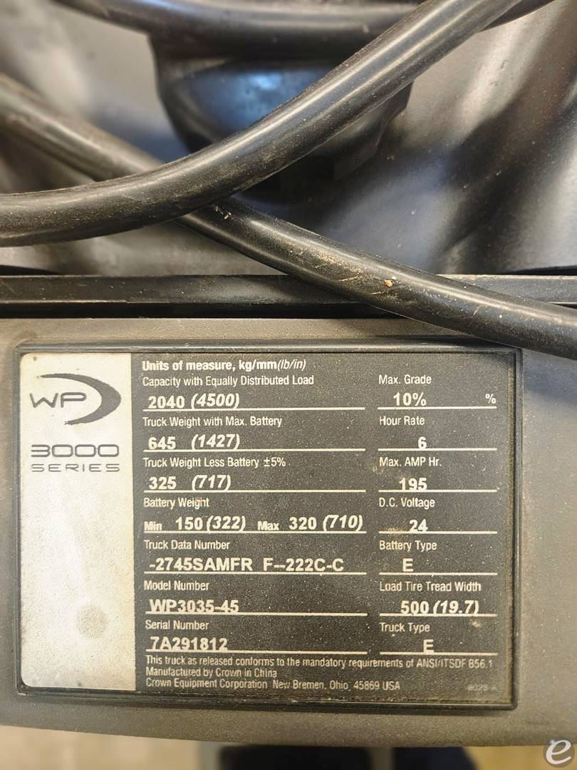 2017 Crown WP3035-45