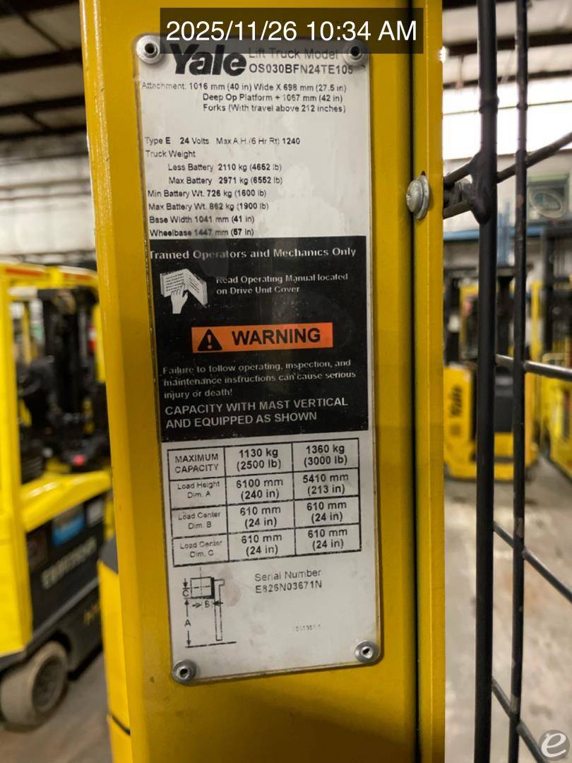 2015 Yale OS030BF