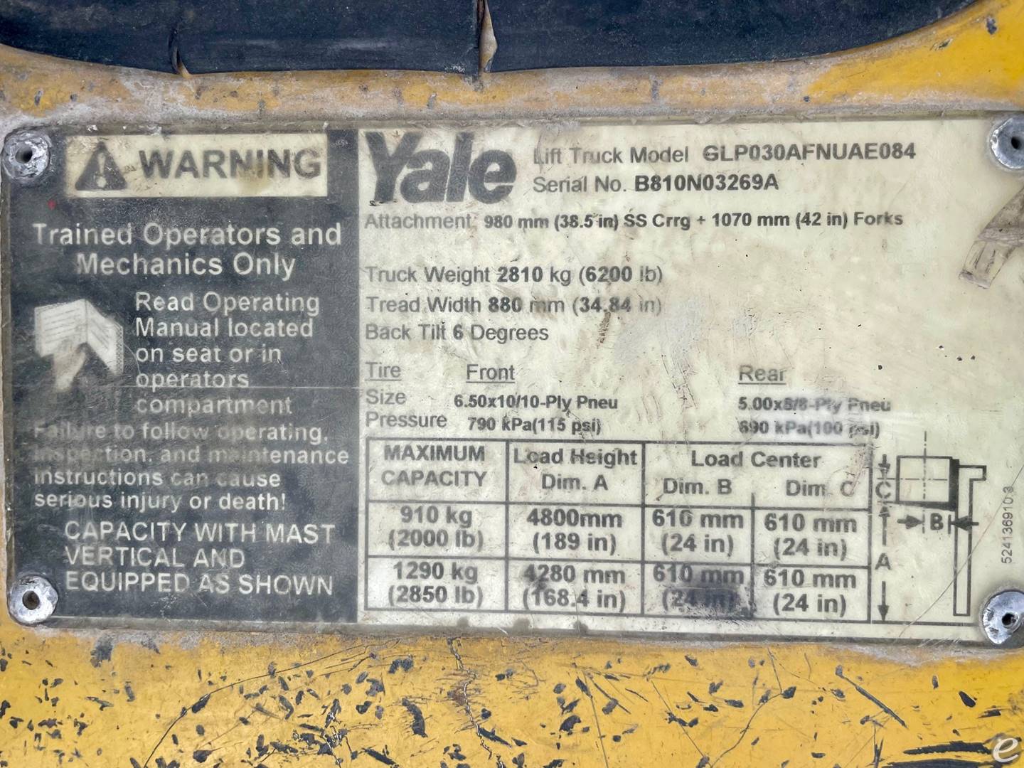 2003 Yale GLP030AF
