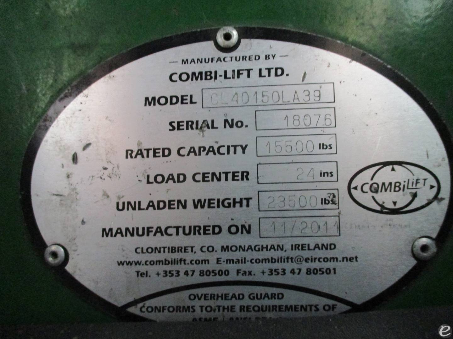 2011 Combilift C15500