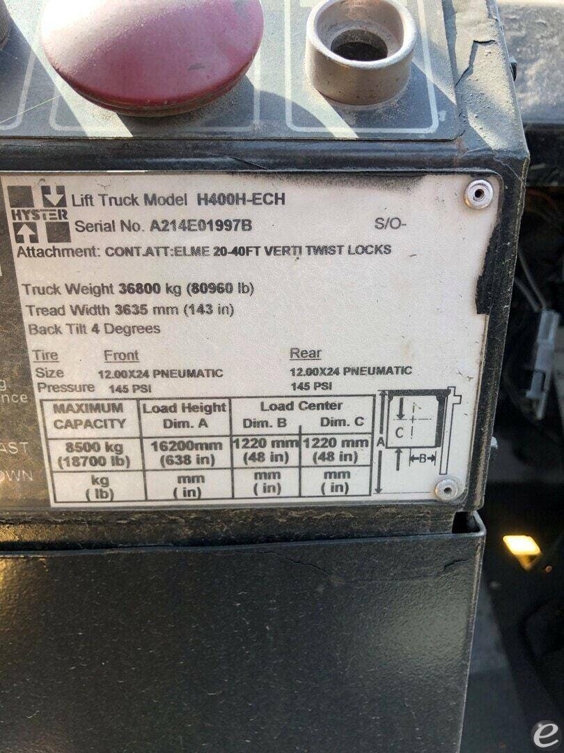 2004 Hyster H400H-ECH