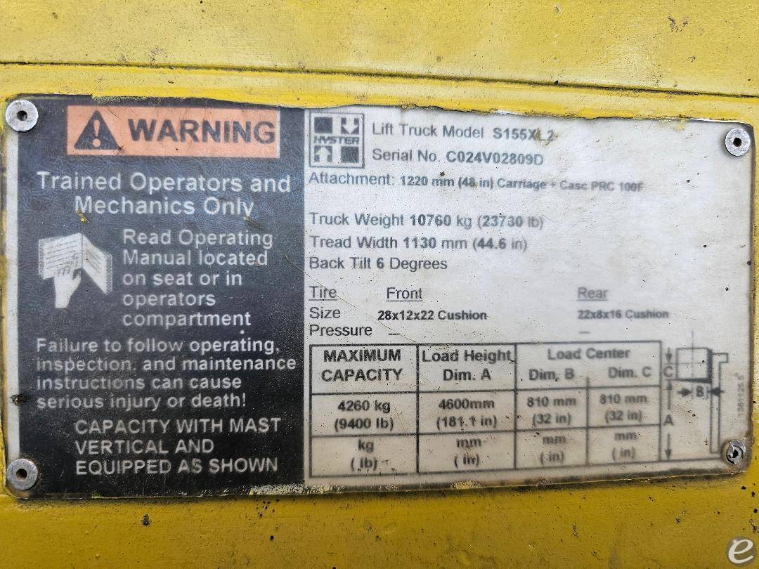 2006 Hyster S155XL2