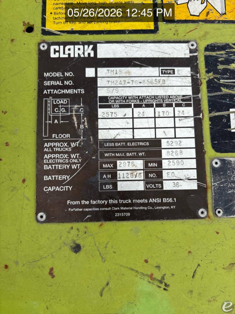 1991 Clark TM15