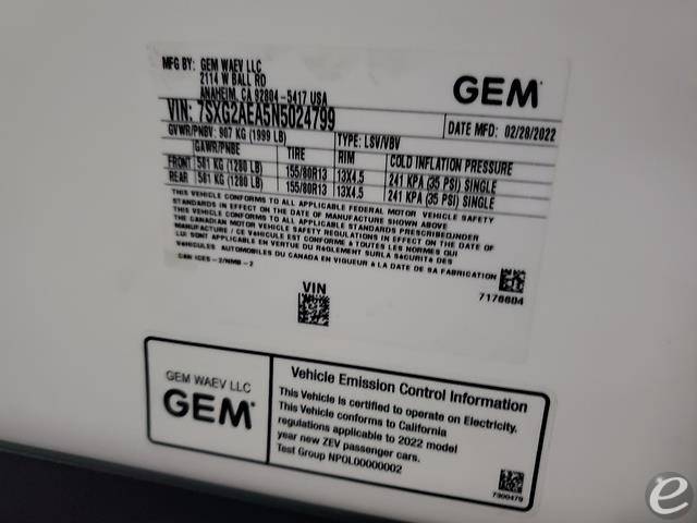 2022 GEM L22G2AEALA Unavailable Forklift - 123Forklift