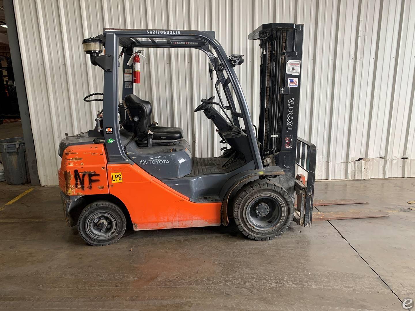 2017 Toyota 8FGU25 LP Gas Forklift