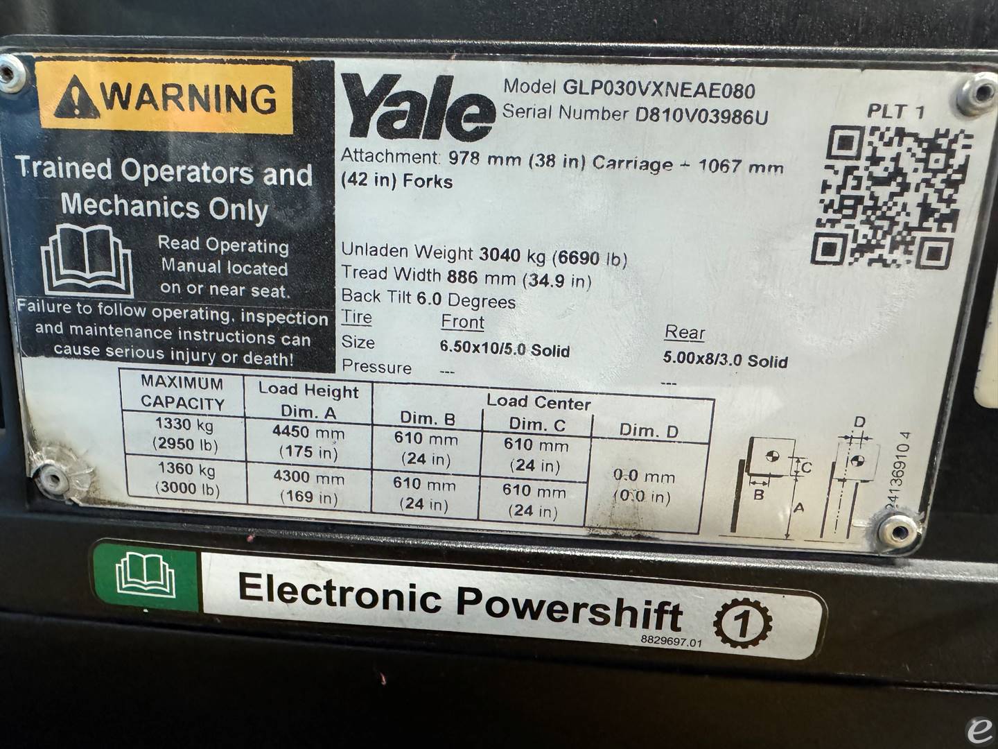2020 Yale GLP030VX