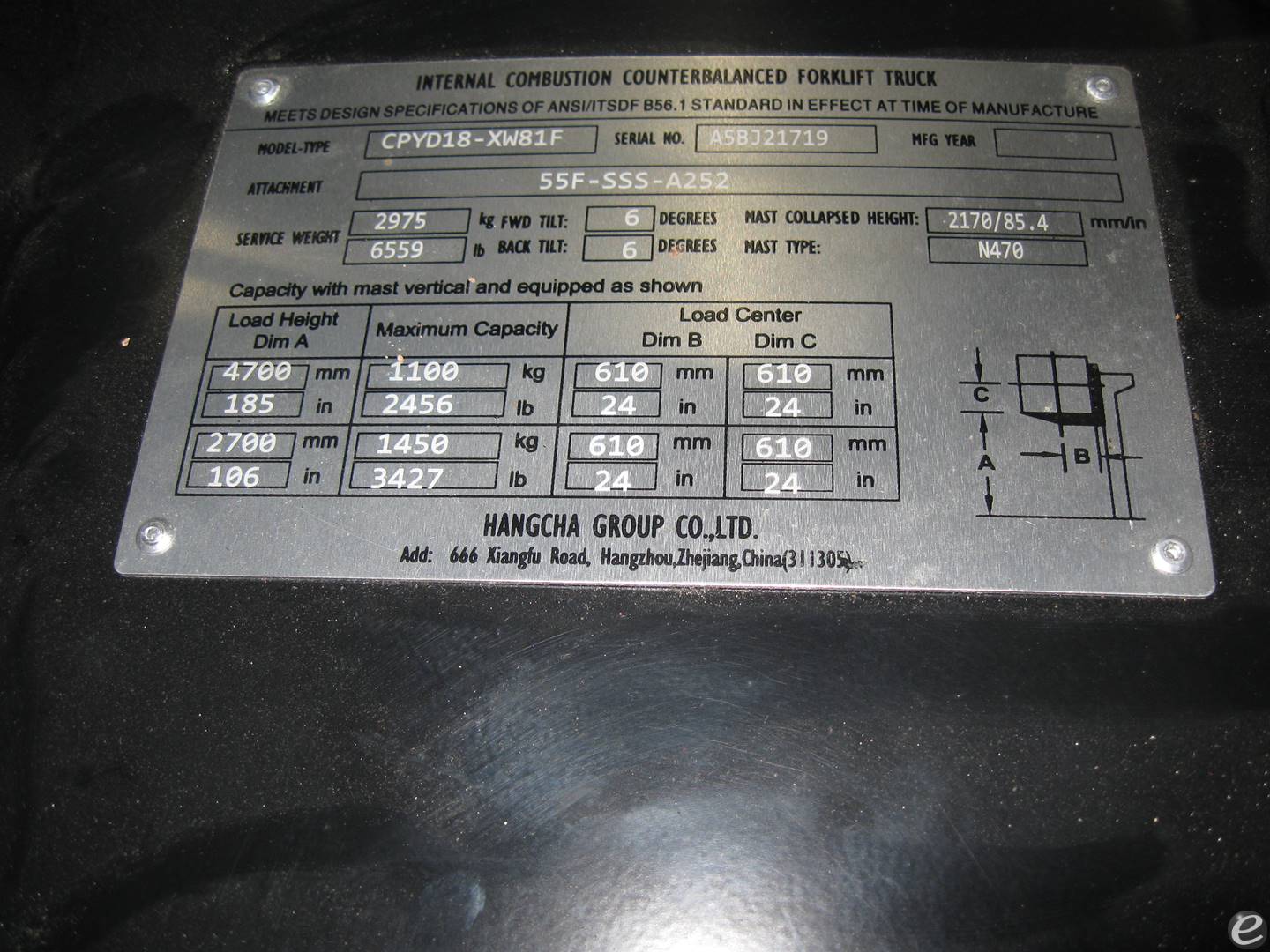 2021 Hangcha FP-18