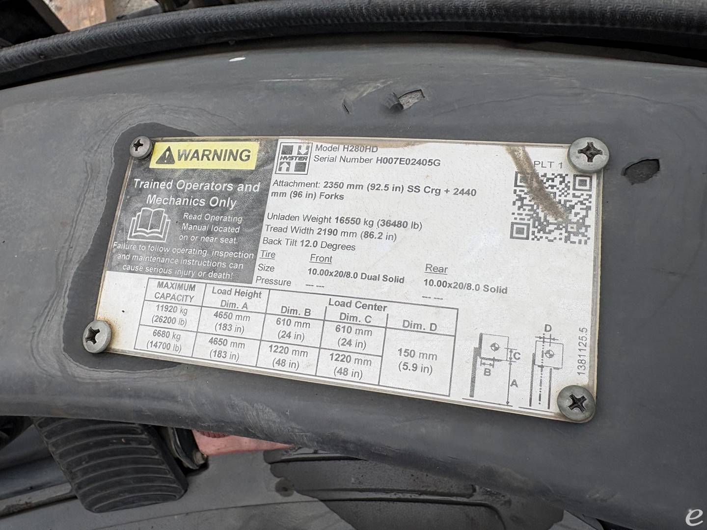 2009 Hyster H280hd