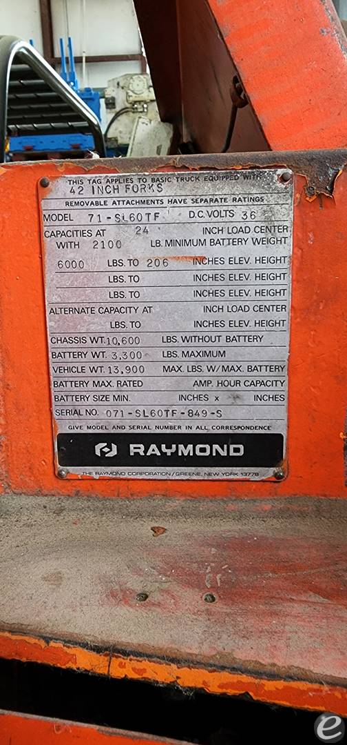 1981 Raymond 71-SL60TN