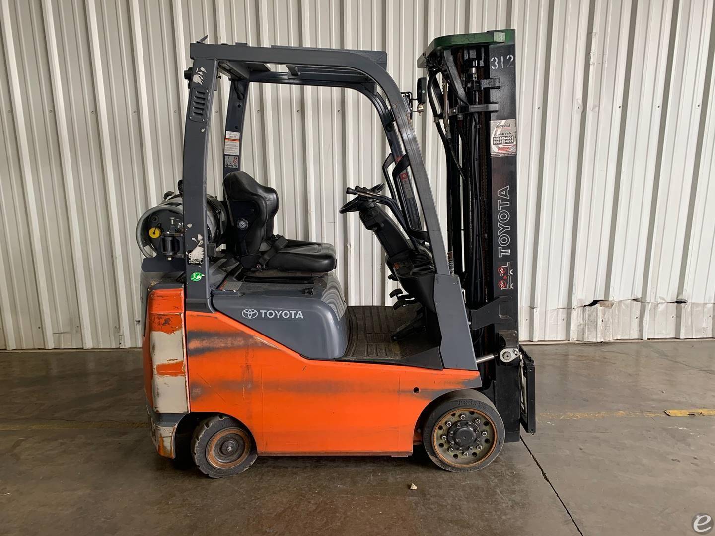 2019 Toyota 8FGCU15 LP Gas Forklift...