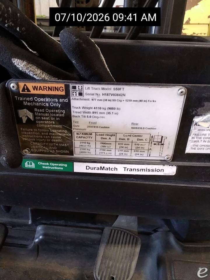 2015 Hyster S50FT