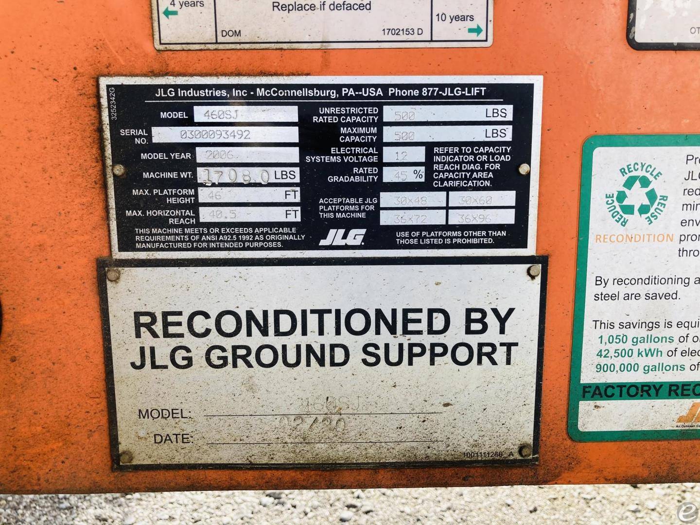2006 JLG 460SJ
