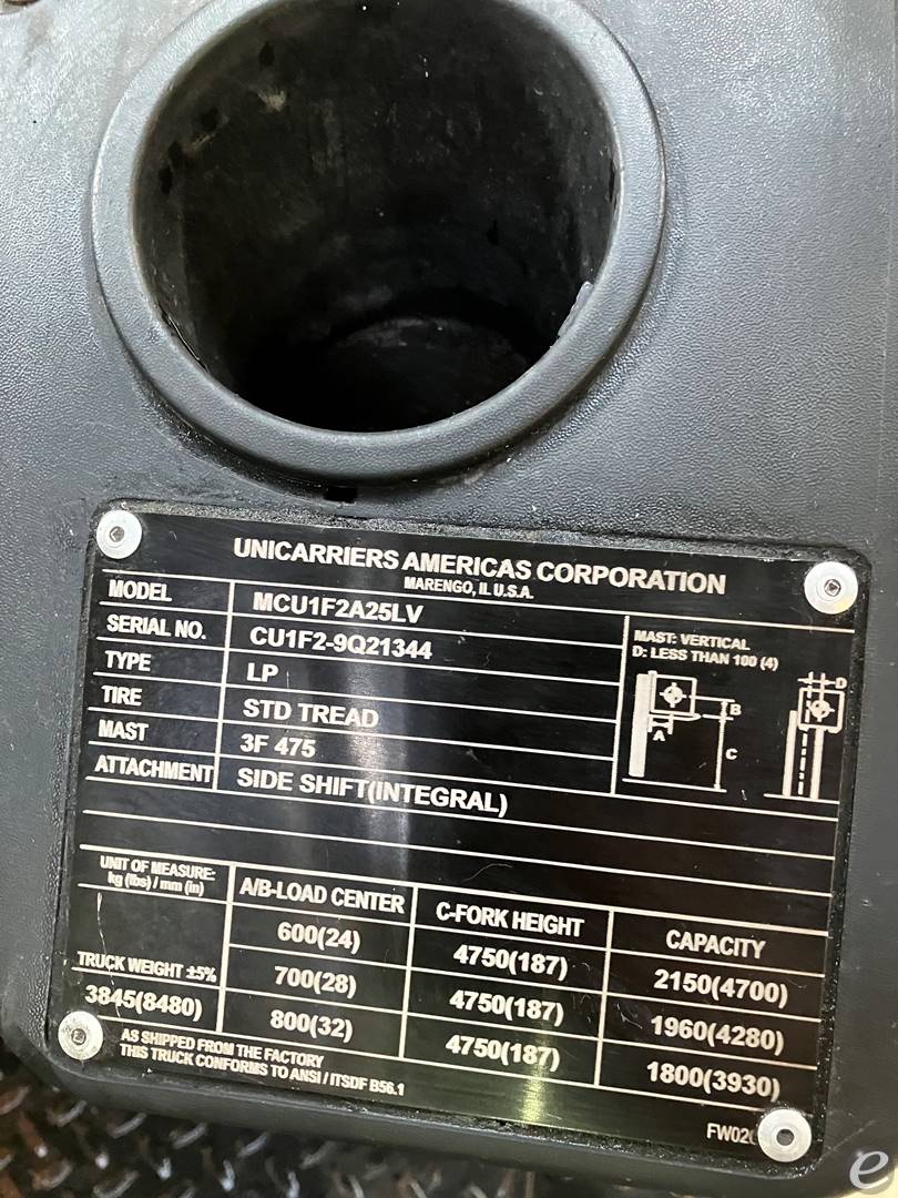 2019 Unicarriers CFU50LP