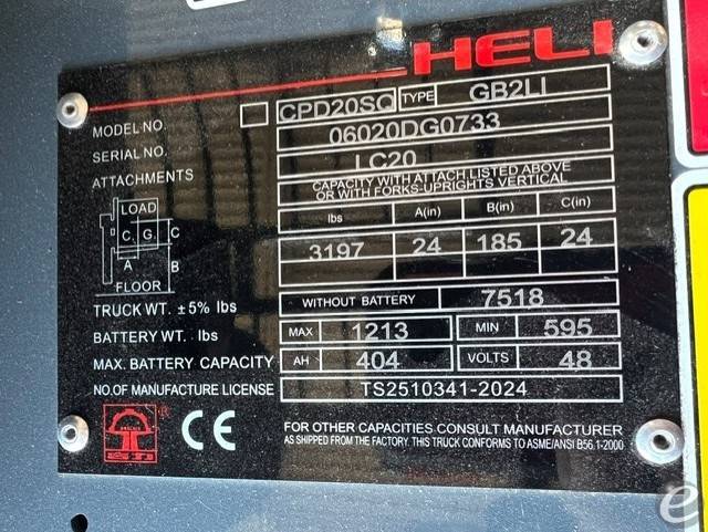 2021 Heli CPD20SQ-GB2LI