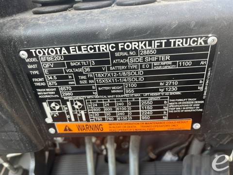 2023 Toyota 8FBE20U