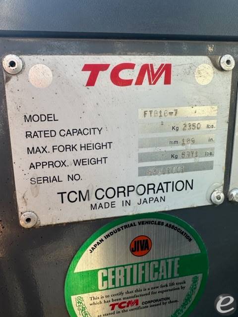 2004 TCM FTB16-7 Electric Forklift - 123Forklift