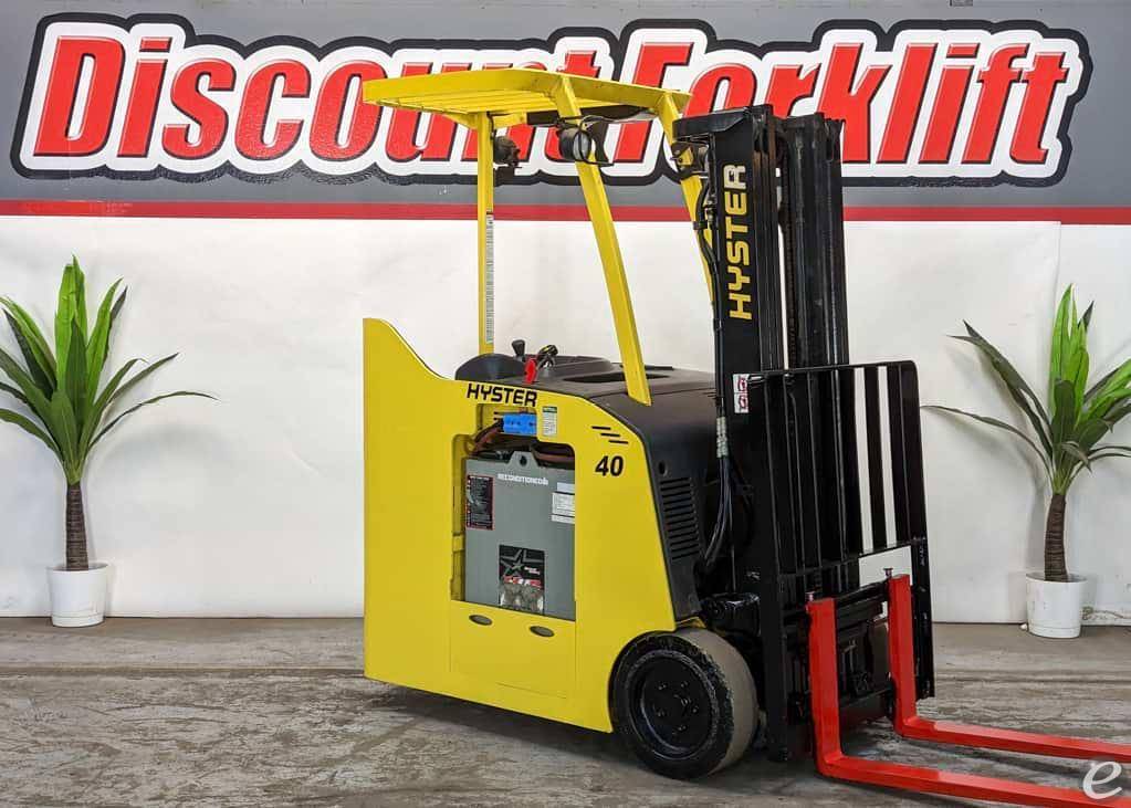2014 Hyster E40HSD Electric Walkie Counterbalanced Stacker Forklift - 123Forklift