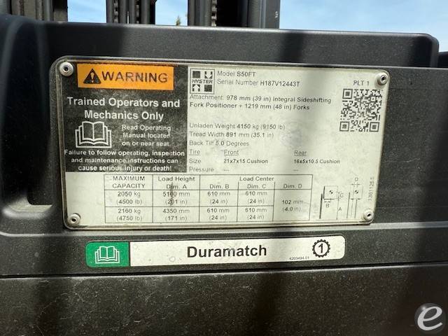 2019 Hyster S50FT