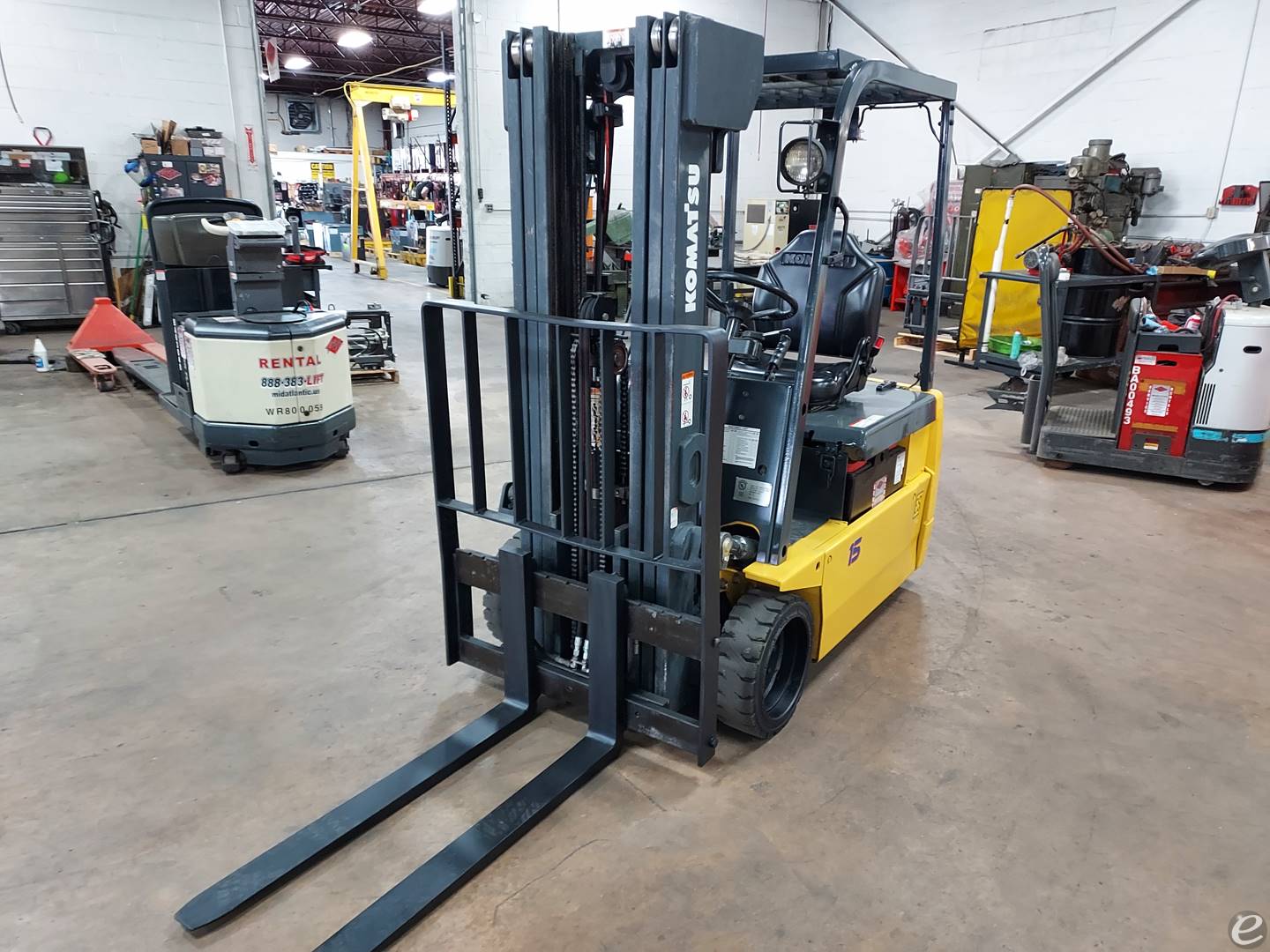 2008 Komatsu FB15M-3 Electric Forklift - 123Forklift