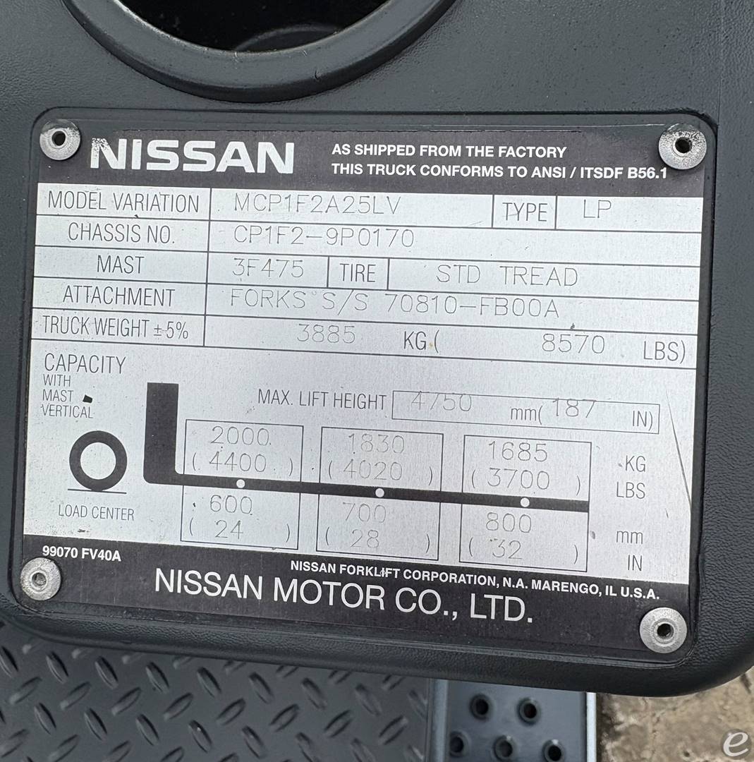 2005 Nissan MCP1F2A25LV