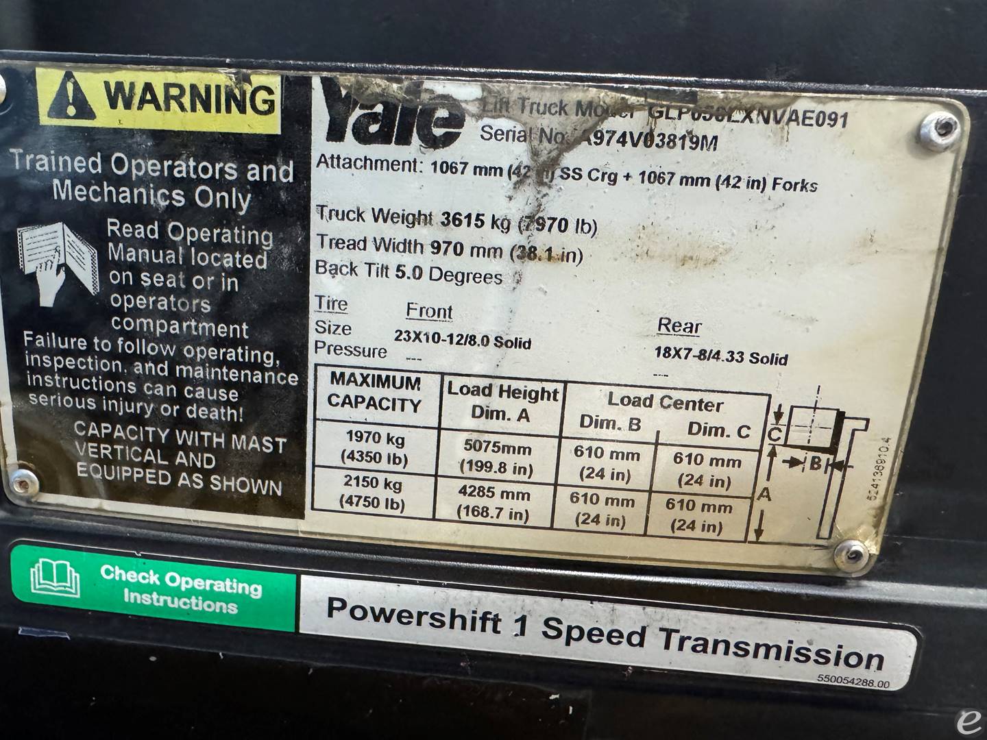 2014 Yale GLP050LX