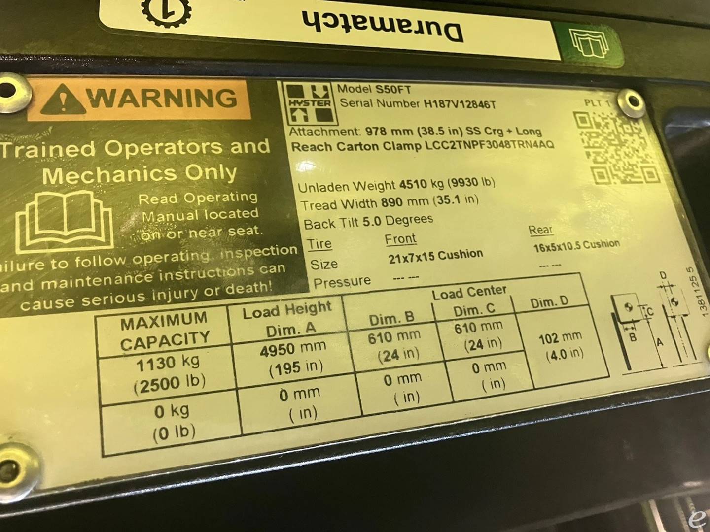 2019 Hyster S50FT