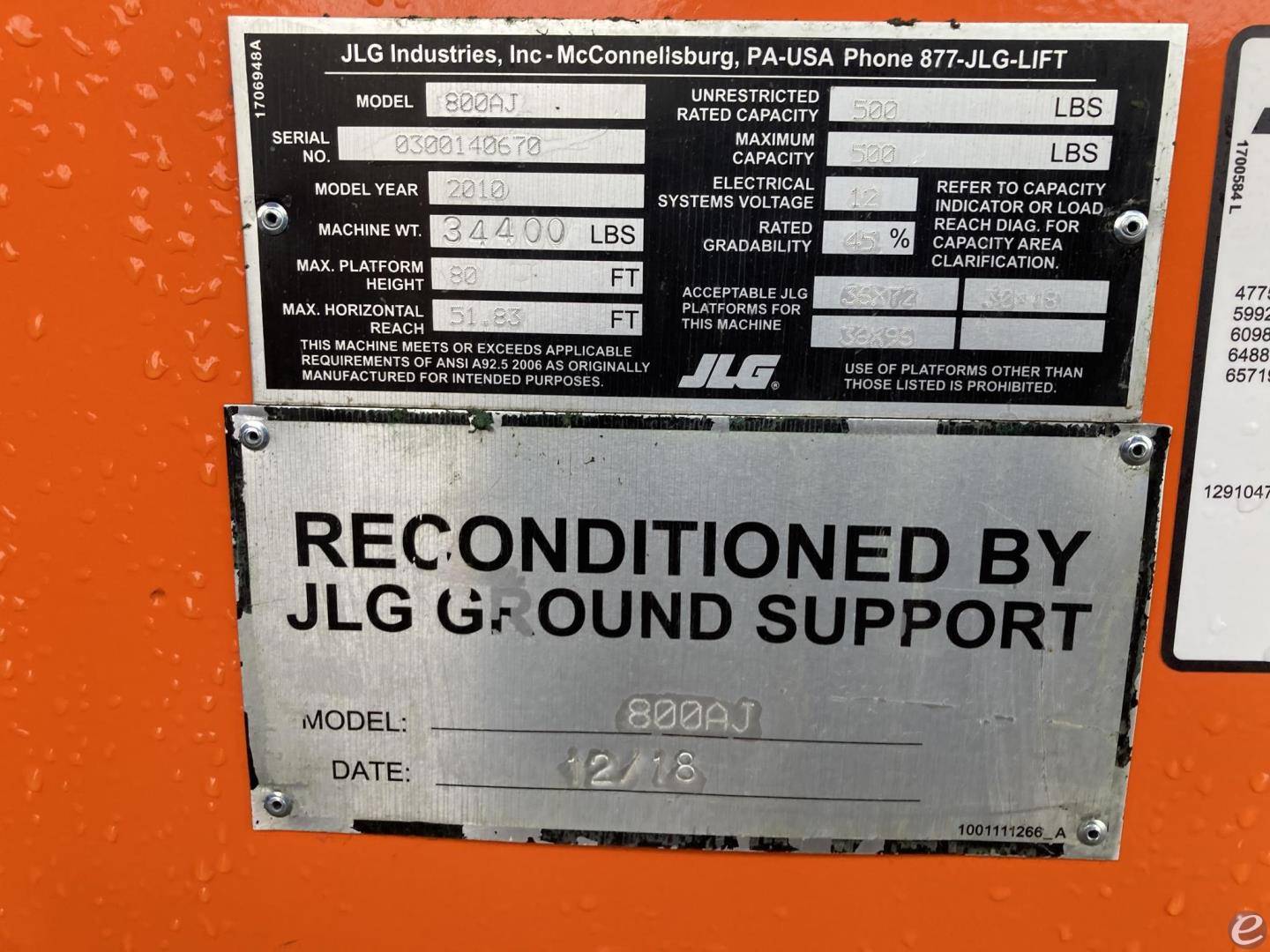 2010 JLG 800AJ