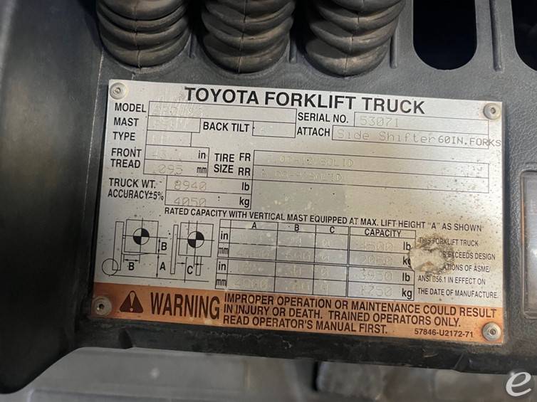 2014 Toyota 8FGU25