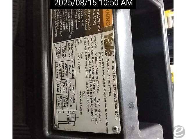 2017 Yale ERC045VG