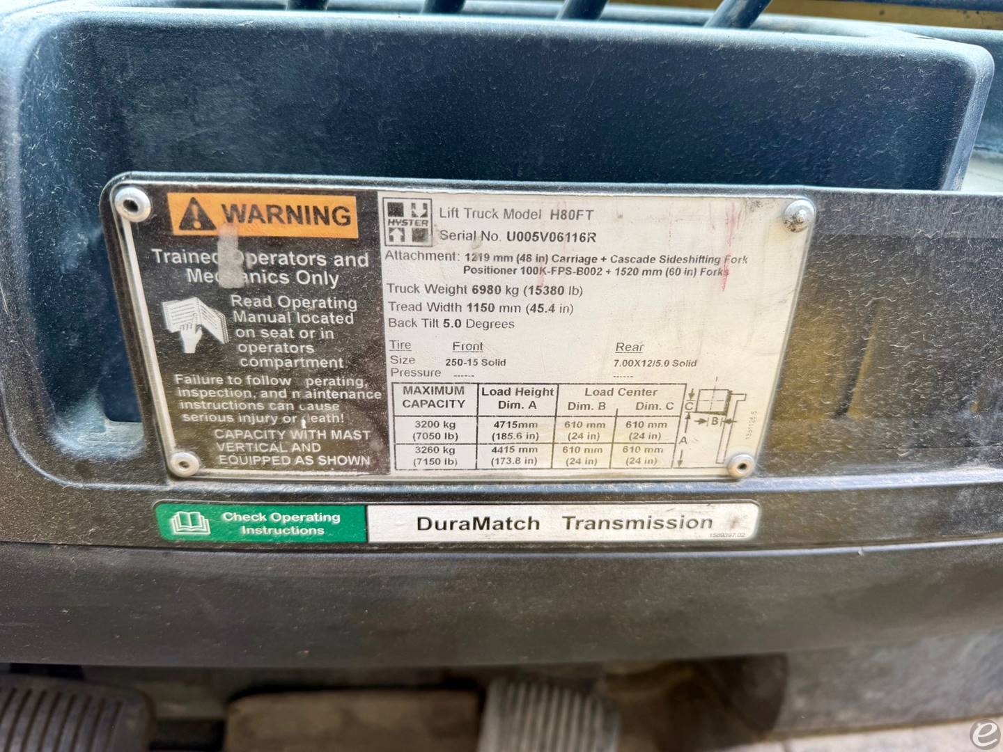 2017 Hyster H80FT