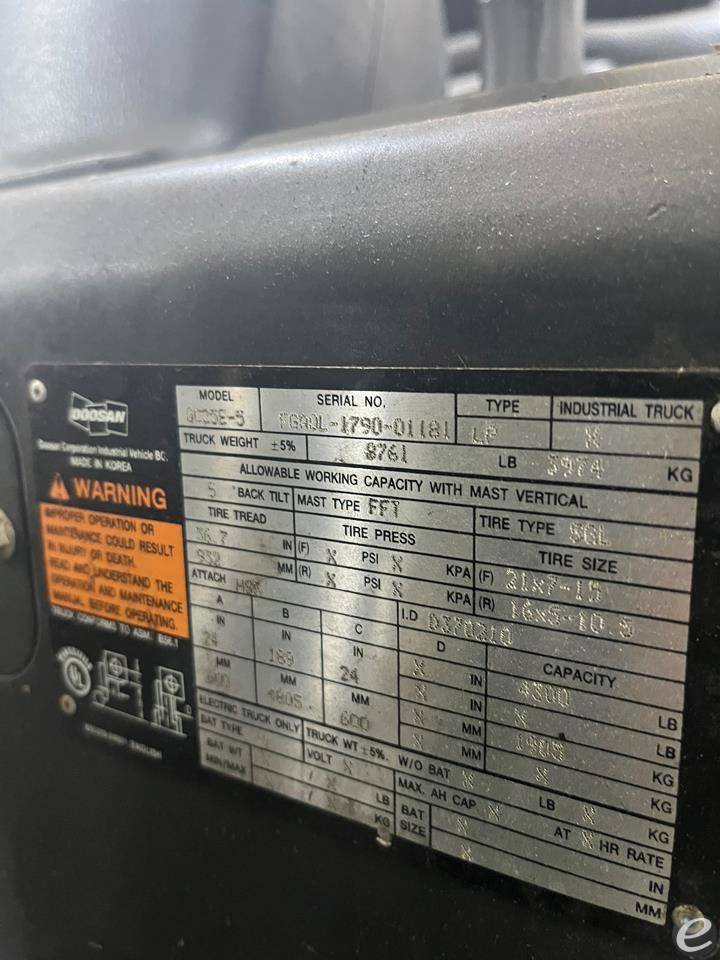 2015 Doosan GC25E-5