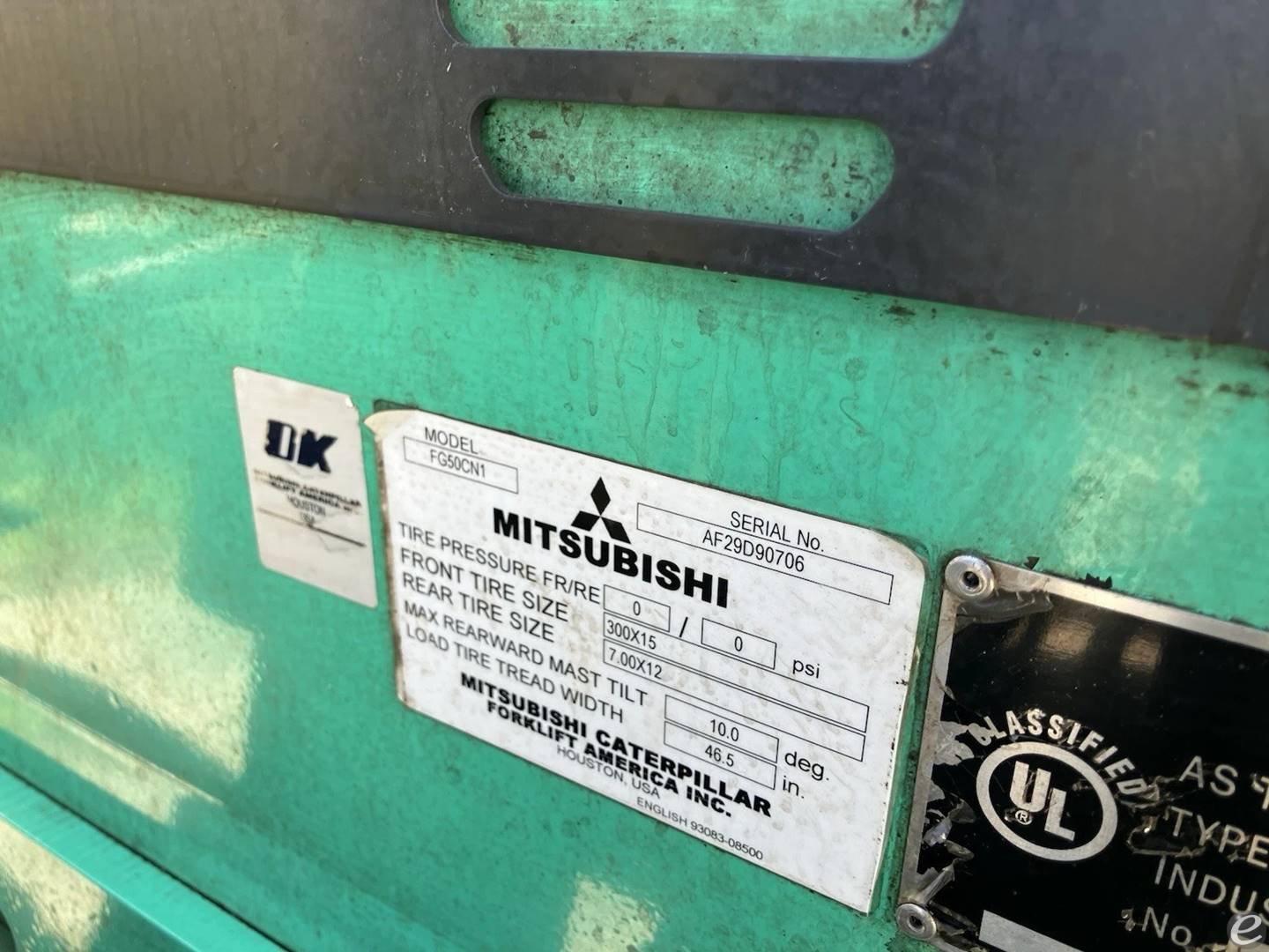 2021 Mitsubishi FG50CN1