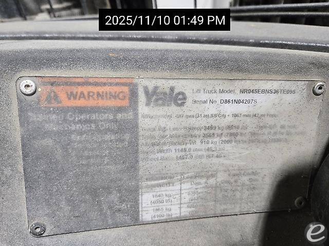 2018 Yale NR045EB