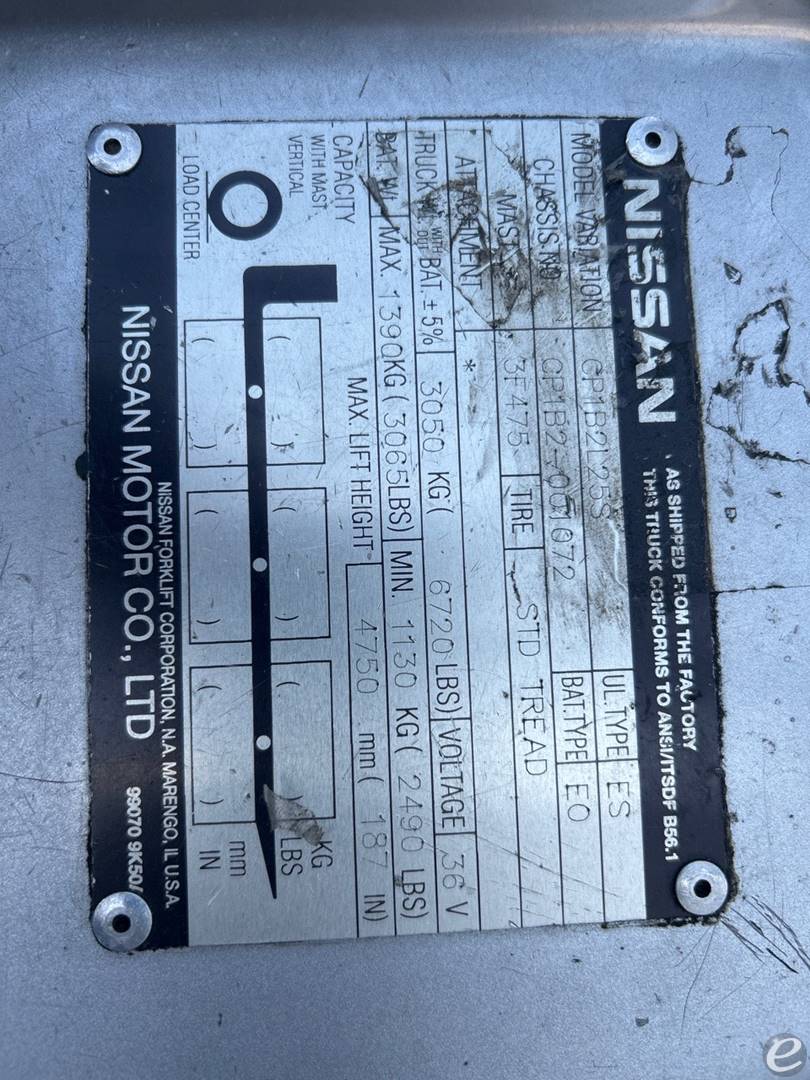 2007 Nissan CP1B2L25S