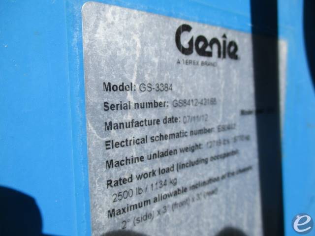 2012 Genie GS3384RT