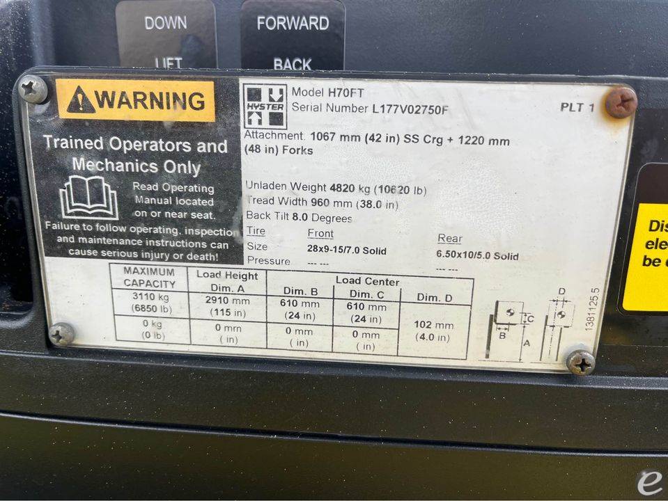 2008 Hyster H70FT