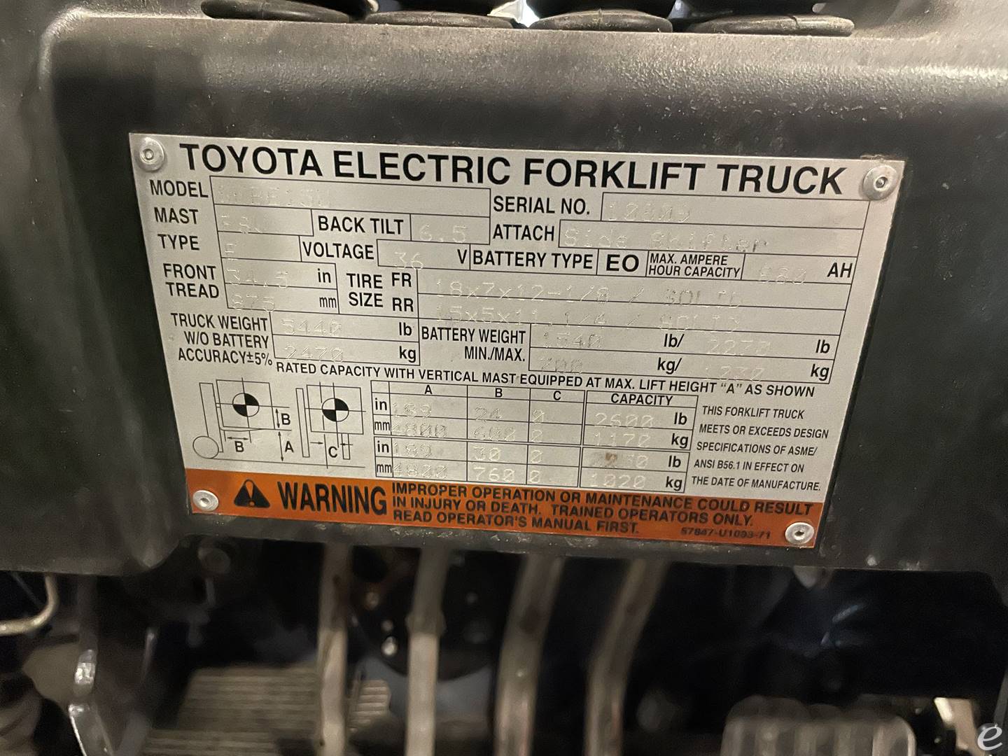 2016 Toyota 8FBE15U