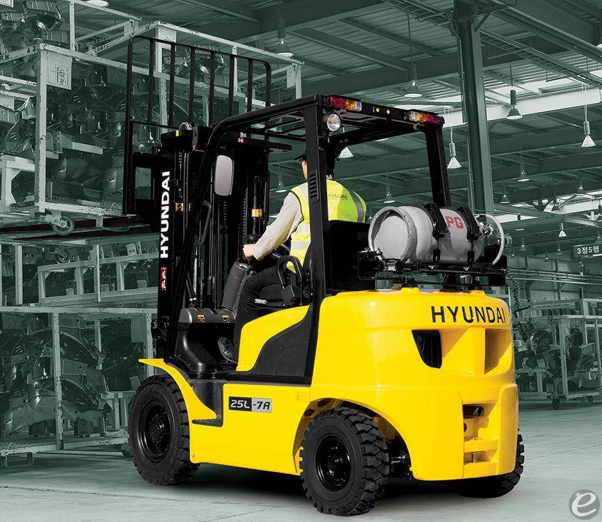 2018 LP Gas Hyundai 25L 7A Pneumatic Tire 4 Wheel Sit Down