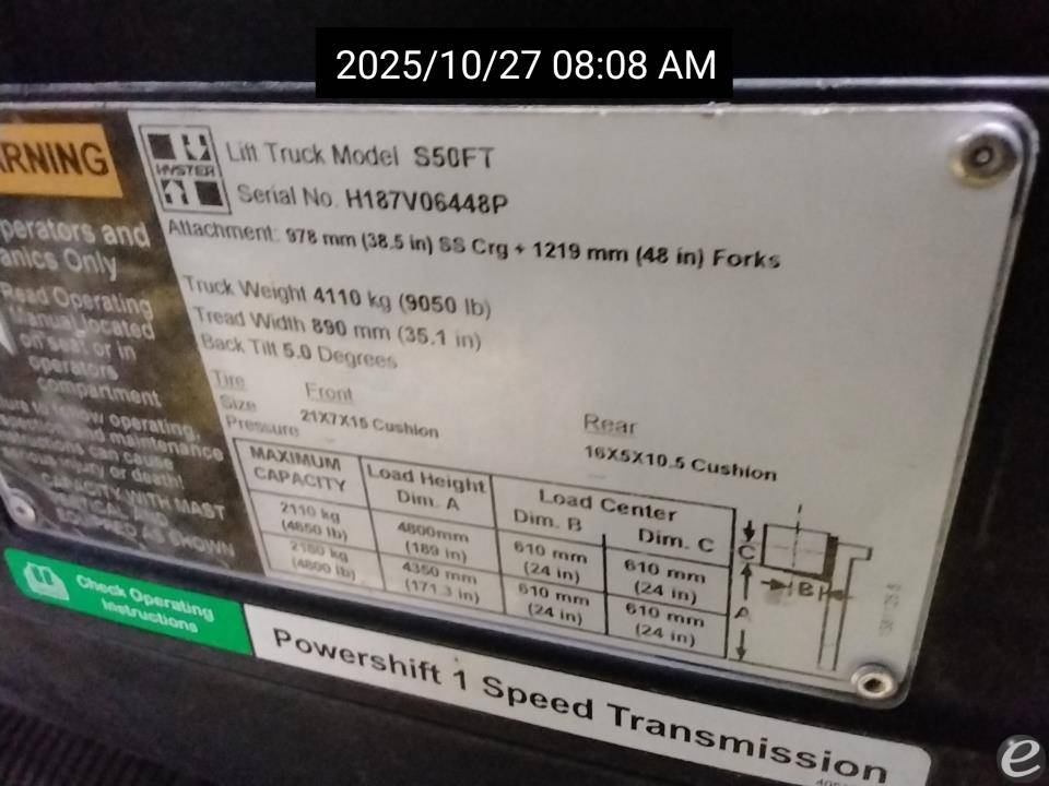 2016 Hyster S50FT