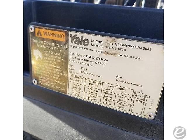 2015 Yale GLC040 LP Gas Forklift - 123Forklift